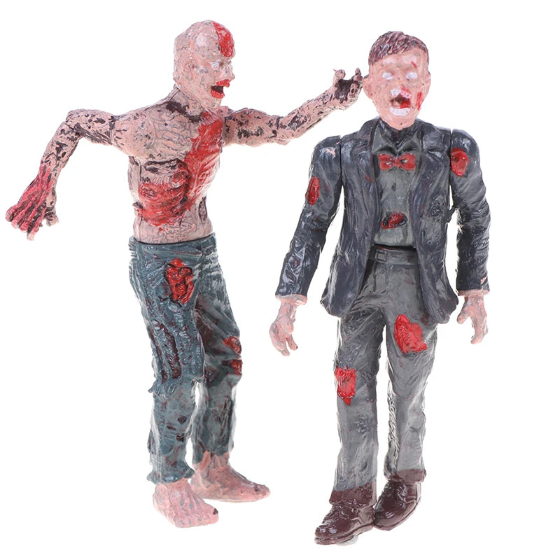 6 Pcs Walking Corpses Model Terror Zombies Kids Children Action Figure Toys Dolls Assembly Models