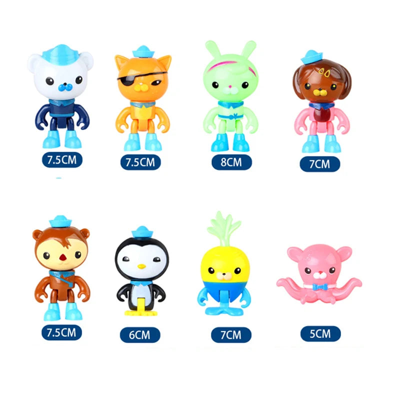 The Octonauts Octopod Castle Shark Adventure Plsyset Barnacles Peso Kwazii Action Figure Scene Model Toy Children Birthday Gifts