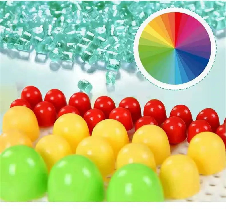 296 PCS/Set Box-Packed Grain Mushroom Nail Beads Intelligent 3D Puzzle Games Jigsaw Board for Children Kids Educational Toys