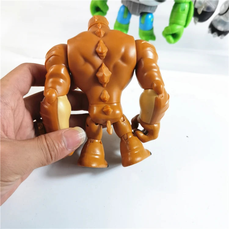 Bandai Genuine Ben Tennyson 10 Doll Monster Figure Toys Ben10 Omnitrix Table Ornaments Kids Gifts