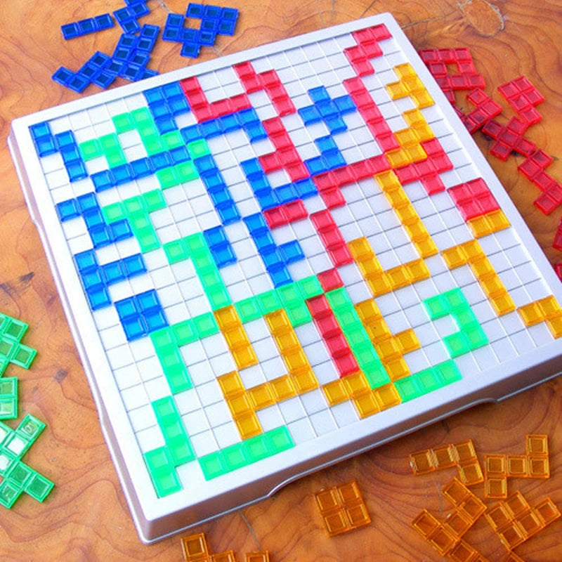 Strategy Board Game Colored Squares Educational Toys Easy To Play For Children Series Indoor Interaction Party Gift 2 - 4 Player
