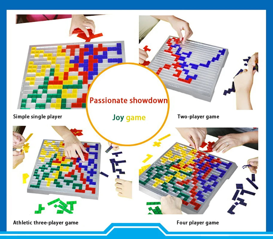 Strategy Board Game Colored Squares Educational Toys Easy To Play For Children Series Indoor Interaction Party Gift 2 - 4 Player