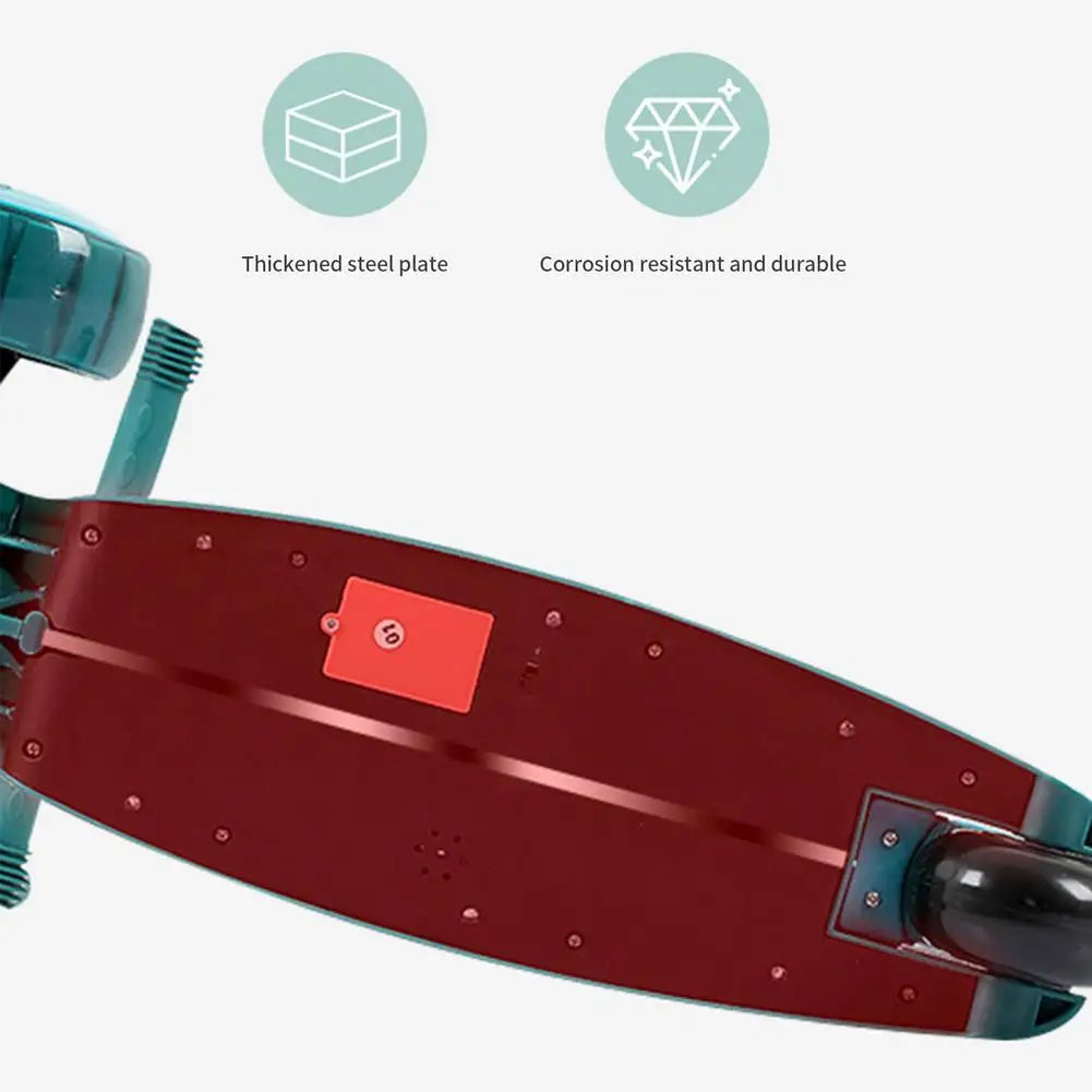 Children 3 Wheel Kick Scooter Aluminum alloy skateboard kids Adjustable Height Flashing Light Wheel Foot Scooters Toys Gifts