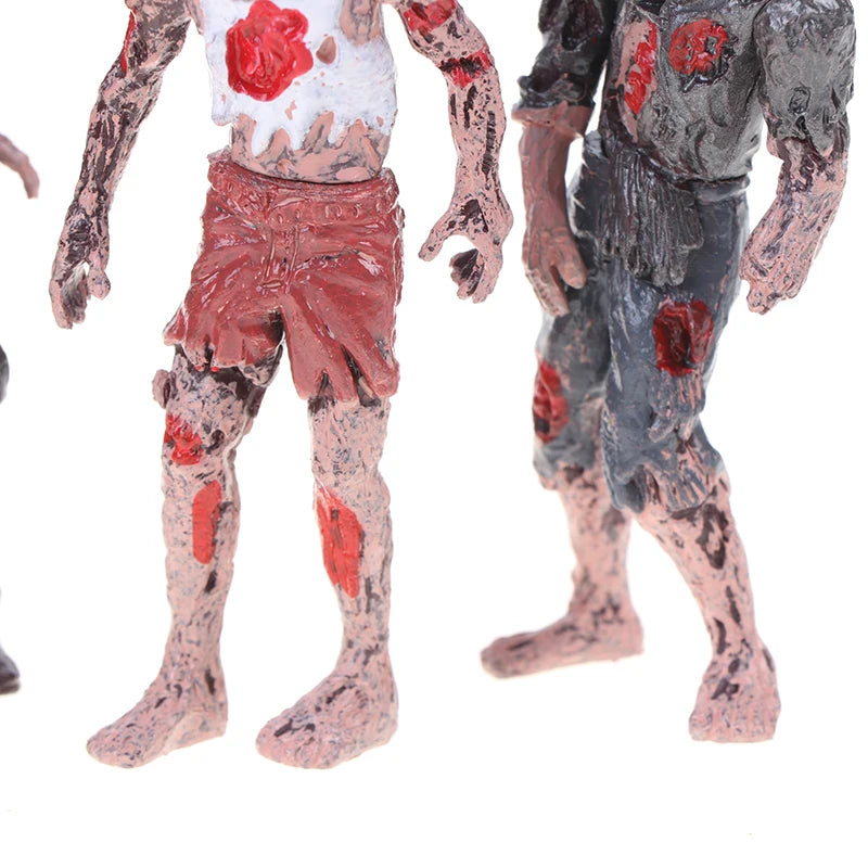 6 Pcs Walking Corpses Model Terror Zombies Kids Children Action Figure Toys Dolls Assembly Models