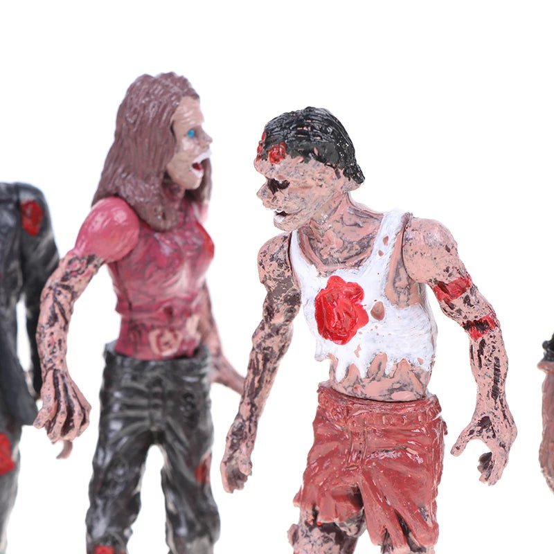 6 Pcs Walking Corpses Model Terror Zombies Kids Children Action Figure Toys Dolls Assembly Models