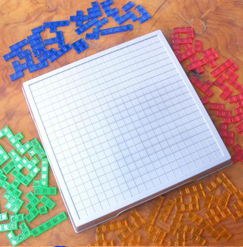 Strategy Board Game Colored Squares Educational Toys Easy To Play For Children Series Indoor Interaction Party Gift 2 - 4 Player