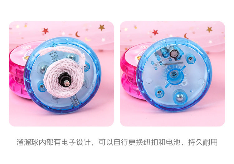 Classic Funny Glowing YoYo Ball LED Flashing Yoyo Toy Children Luminous Yo-Yo Toys Kids Party Glow Entertainment Tool