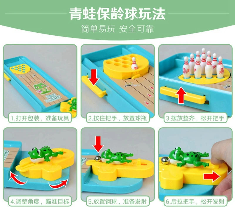 Baby Toys For Children Mini Bowling Games Parent-Child Interactive Board Game Table Tabletop Kids Toys Boys And Girls Desk Toys