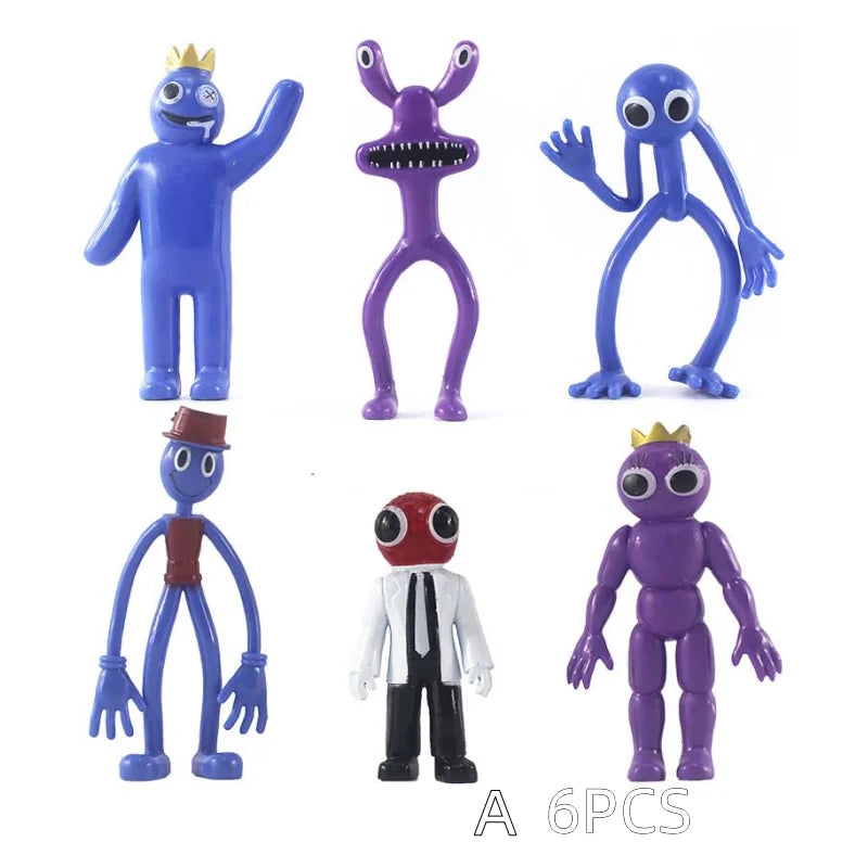 Hot Ро-блокс Rainbow Friends Toy Cartoon Game Character Figure Doll Kawaii Blue Monster Figure Animal Toys for Kids