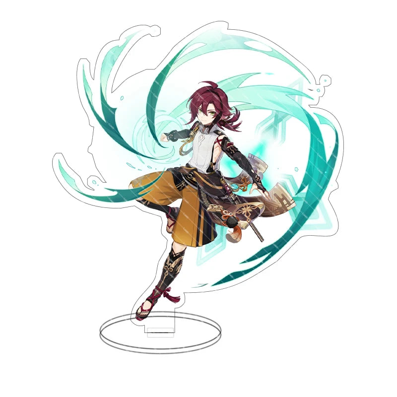 Impact anime Acrylic Stand Figure Game Toys Room Decoration Wanderer Raiden Shogun Tartaglia Zhongli Fan Kids Gifts