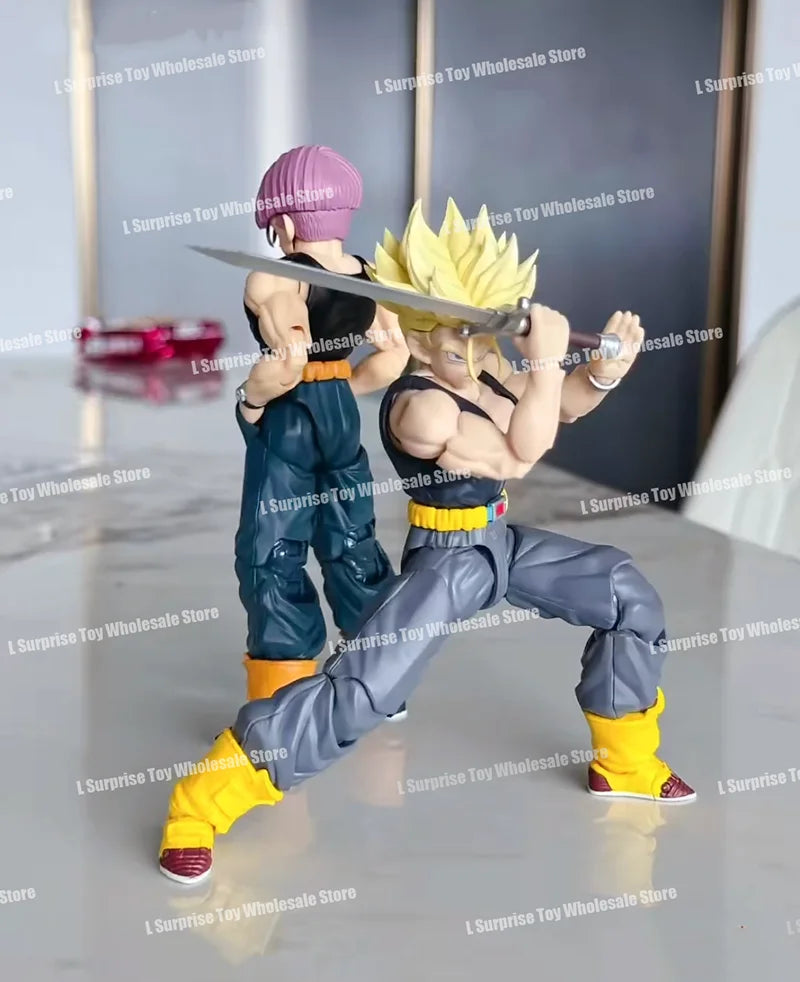 Tonsenarttoys Dragon Ball SHF Trunks Super Saiyan SSJ SSJ2 05A 05B Tonsen Arttoys Custom Accessories Anime Action Figures Toys