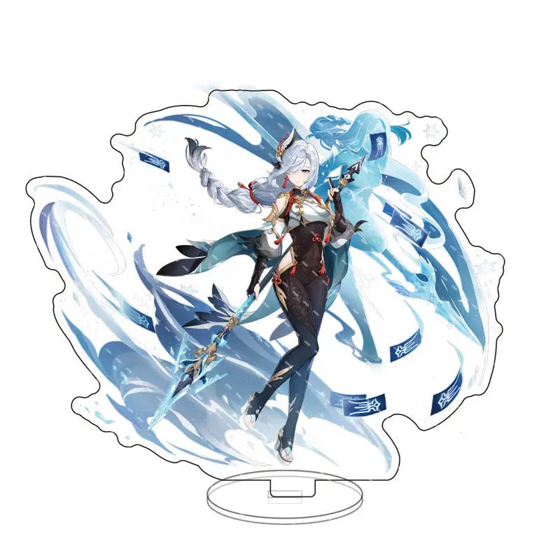 Impact anime Acrylic Stand Figure Game Toys Room Decoration Wanderer Raiden Shogun Tartaglia Zhongli Fan Kids Gifts