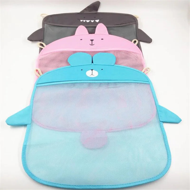 Baby Bathroom Mesh Bag Bath Toys Bag Kids Basket Net Children's Games Network Waterproof Cloth Sand Toys Beach Storage Organizer