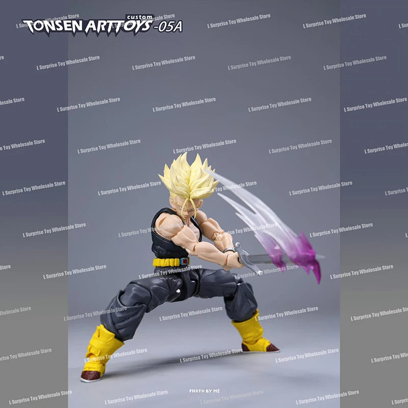 Tonsenarttoys Dragon Ball SHF Trunks Super Saiyan SSJ SSJ2 05A 05B Tonsen Arttoys Custom Accessories Anime Action Figures Toys