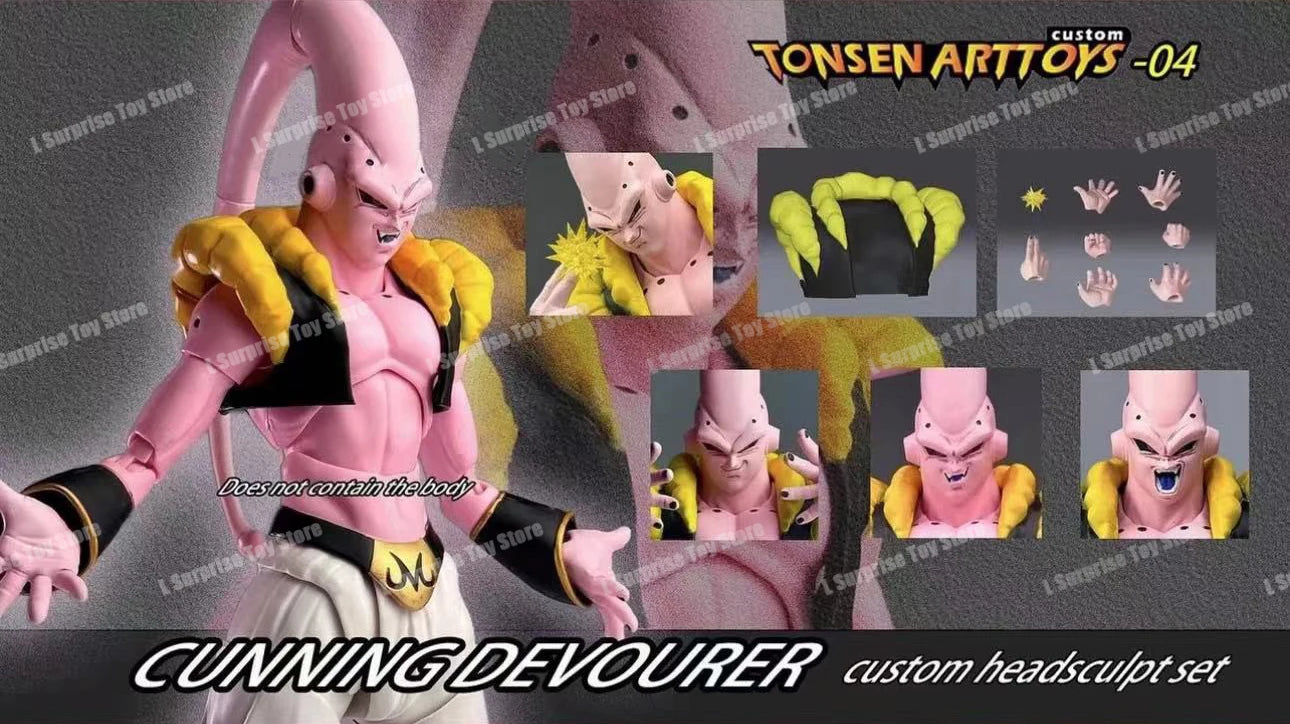 Tonsenarttoys Dragon Ball SHF Adolescent Malevolence Majin Buu Boo Kid Tonsen Arttoys Anime Action Figures Model Collector Toys