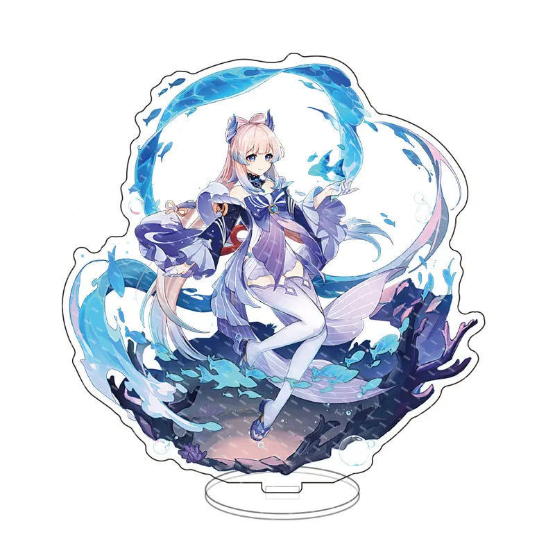Impact anime Acrylic Stand Figure Game Toys Room Decoration Wanderer Raiden Shogun Tartaglia Zhongli Fan Kids Gifts