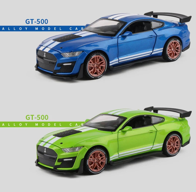 1:32 Ford Mustang Shelby GT500 Alloy Sports Car Model Diecast & Toy Vehicles Metal Car Model Simulation Collection Kids Toy Gift