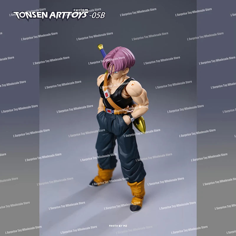 Tonsenarttoys Dragon Ball SHF Trunks Super Saiyan SSJ SSJ2 05A 05B Tonsen Arttoys Custom Accessories Anime Action Figures Toys
