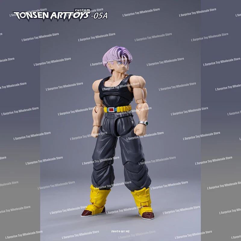 Tonsenarttoys Dragon Ball SHF Trunks Super Saiyan SSJ SSJ2 05A 05B Tonsen Arttoys Custom Accessories Anime Action Figures Toys