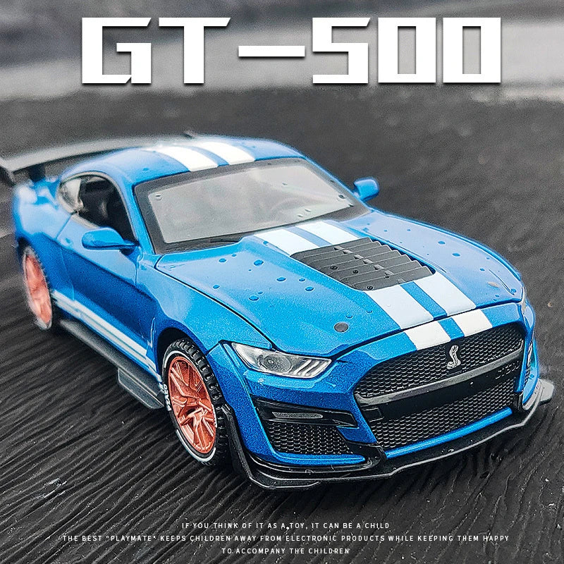 1:32 Ford Mustang Shelby GT500 Alloy Sports Car Model Diecast & Toy Vehicles Metal Car Model Simulation Collection Kids Toy Gift