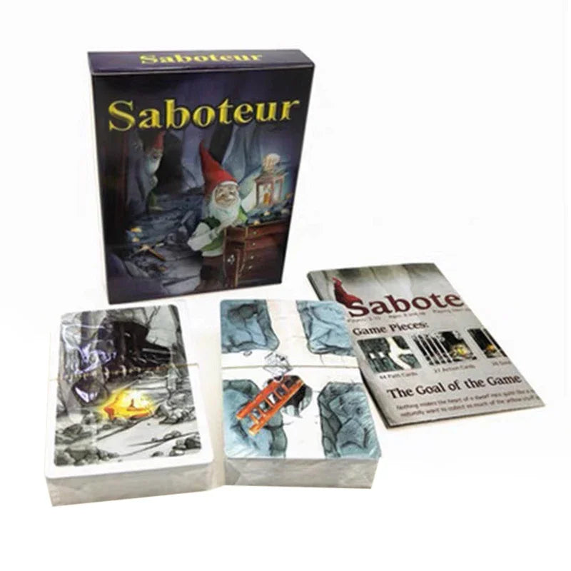 Saboteur Board Game Cards Funny English Board Card Games for Families Party Dwarf Gold Mine Digging Miner Board Game