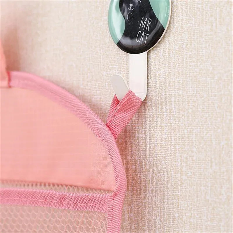 Baby Bathroom Mesh Bag Bath Toys Bag Kids Basket Net Children's Games Network Waterproof Cloth Sand Toys Beach Storage Organizer