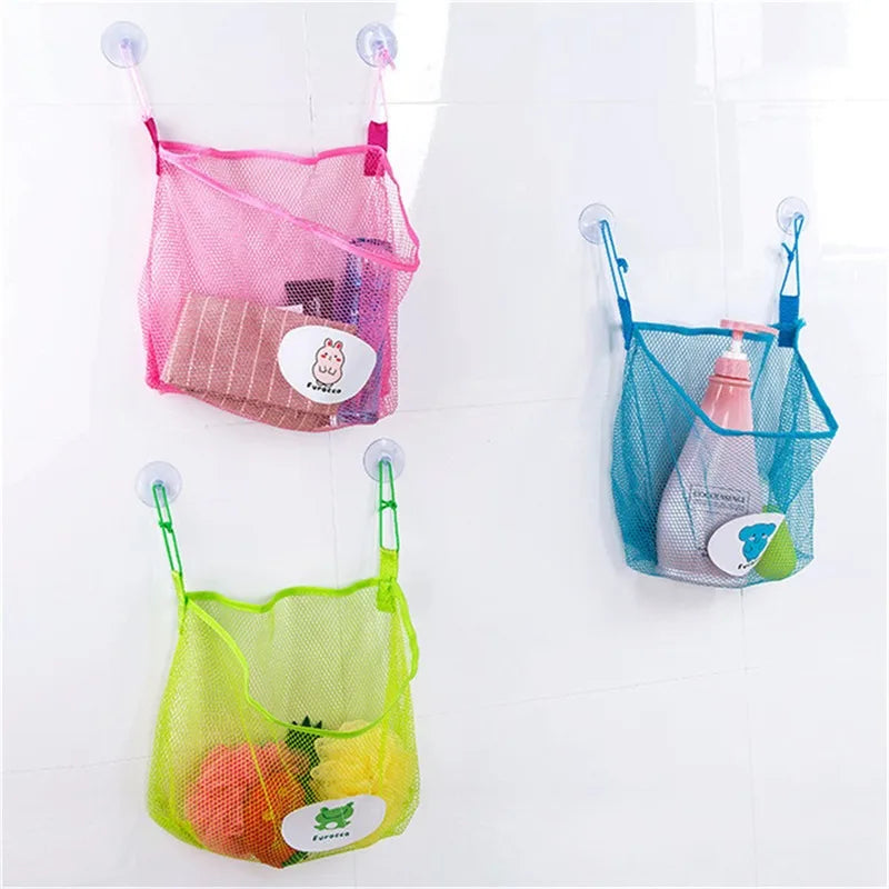Baby Bathroom Mesh Bag Bath Toys Bag Kids Basket Net Children's Games Network Waterproof Cloth Sand Toys Beach Storage Organizer