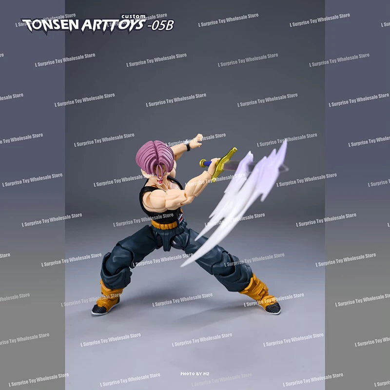 Tonsenarttoys Dragon Ball SHF Trunks Super Saiyan SSJ SSJ2 05A 05B Tonsen Arttoys Custom Accessories Anime Action Figures Toys