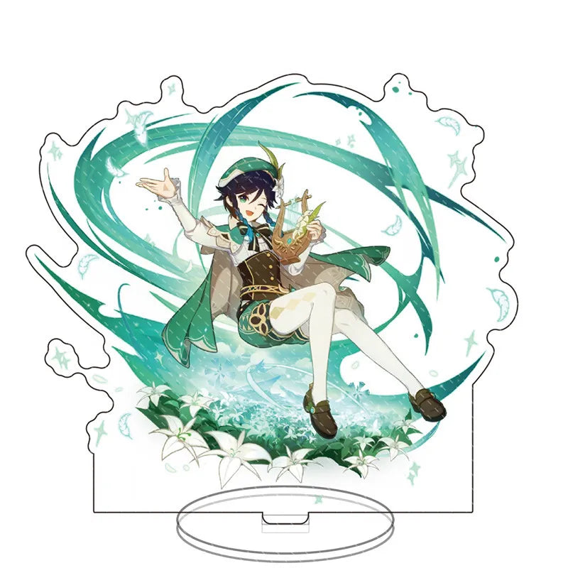 Impact anime Acrylic Stand Figure Game Toys Room Decoration Wanderer Raiden Shogun Tartaglia Zhongli Fan Kids Gifts