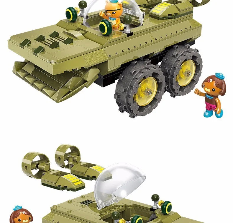 Anime octonauts Octopod GUP Building Blocks Action Figures Ocean creatures Toy Bricks Friend Interaction Kids Toys