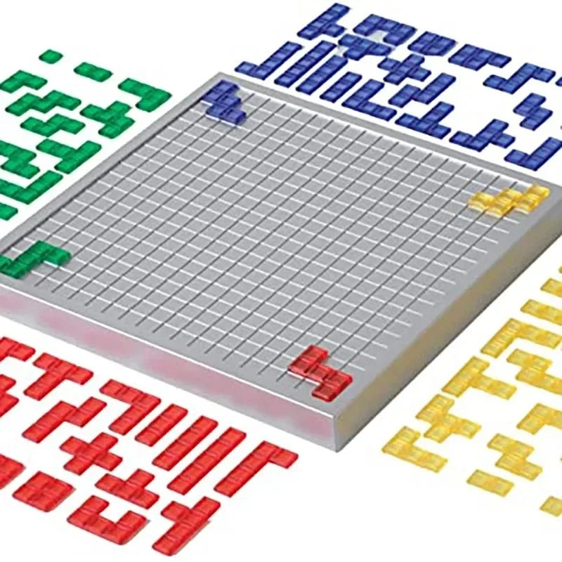 Strategy Board Game Colored Squares Educational Toys Easy To Play For Children Series Indoor Interaction Party Gift 2 - 4 Player