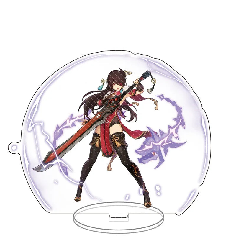 Impact anime Acrylic Stand Figure Game Toys Room Decoration Wanderer Raiden Shogun Tartaglia Zhongli Fan Kids Gifts