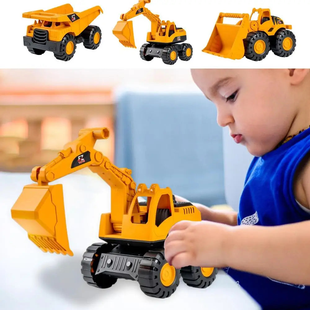 Simulation Excavator Truck Model Tractor Toy Dump Truck Model Car Toys Mini Cars Excavator Dump Truck Model Kids Birthday Gift