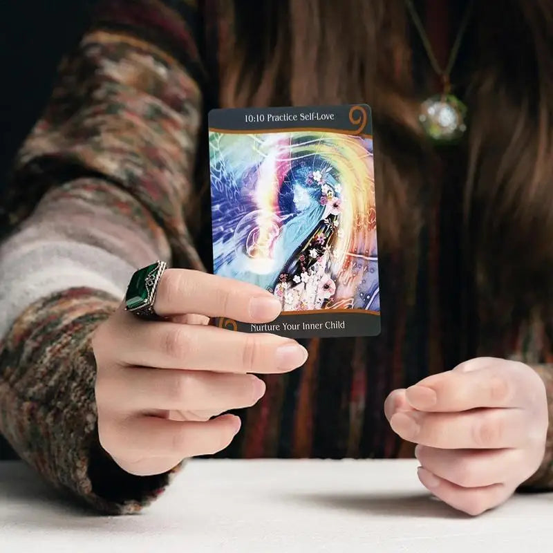 Twin Flame Ascension Oracle Card Board Game Oracle Card Fortune Telling Card Game Divination Tools Oracle Card 55pcs Table Game