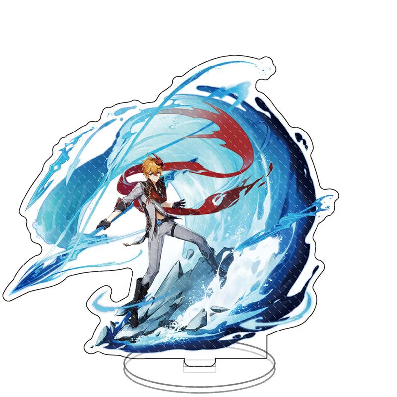 Impact anime Acrylic Stand Figure Game Toys Room Decoration Wanderer Raiden Shogun Tartaglia Zhongli Fan Kids Gifts