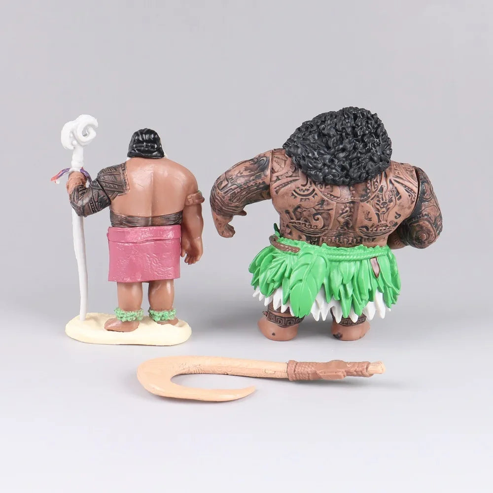 6/10pcs Set Disney Movie Moana Figure Dolls Set Demigod Maui Moana Waialiki Heihei Action Figure Model Kids Birthday Gift