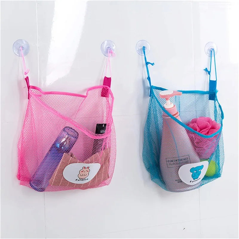Baby Bathroom Mesh Bag Bath Toys Bag Kids Basket Net Children's Games Network Waterproof Cloth Sand Toys Beach Storage Organizer
