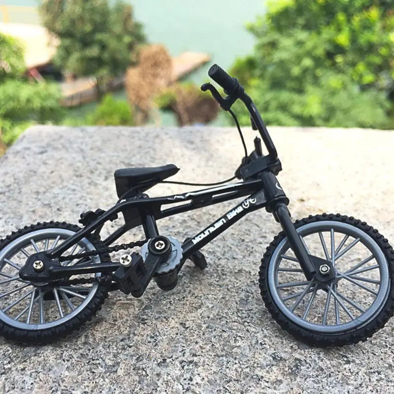77HD Mini Finger Alloy Miniature MTB Bike Model DIY for Creative Simulation Mountain Cycling Kids Educational Gifts