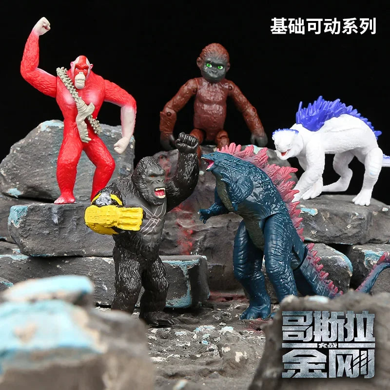 Godzilla Model VS Kong New Empire 2024 Skar King Shimo Titanus Doug Joints Movable Action Figures Collectible Kids Birthday Gift