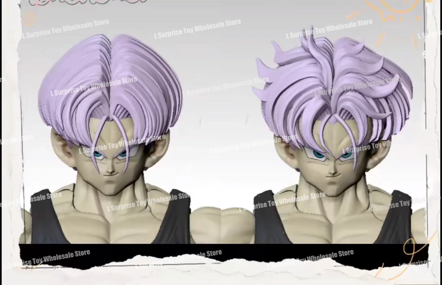 Tonsenarttoys Dragon Ball SHF Trunks Super Saiyan SSJ SSJ2 05A 05B Tonsen Arttoys Custom Accessories Anime Action Figures Toys