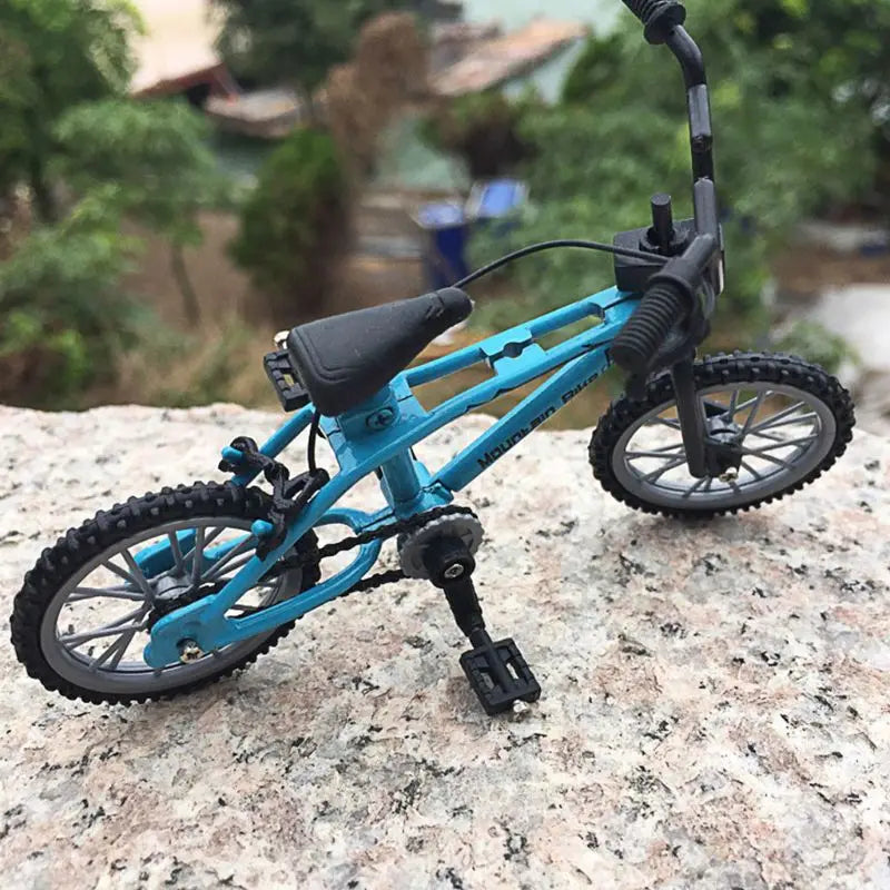 77HD Mini Finger Alloy Miniature MTB Bike Model DIY for Creative Simulation Mountain Cycling Kids Educational Gifts