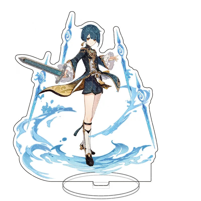 Impact anime Acrylic Stand Figure Game Toys Room Decoration Wanderer Raiden Shogun Tartaglia Zhongli Fan Kids Gifts