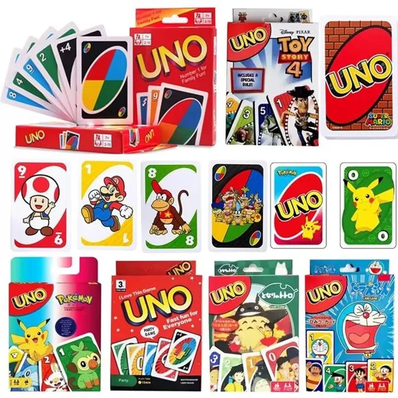 Mattel Games UNO Hello Kitty Card Game for Family Night Featuring Tv Show Themed Graphics and a Special Rule for 2-10 Players