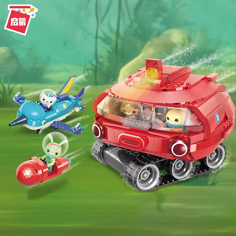 Anime octonauts Octopod GUP Building Blocks Action Figures Ocean creatures Toy Bricks Friend Interaction Kids Toys