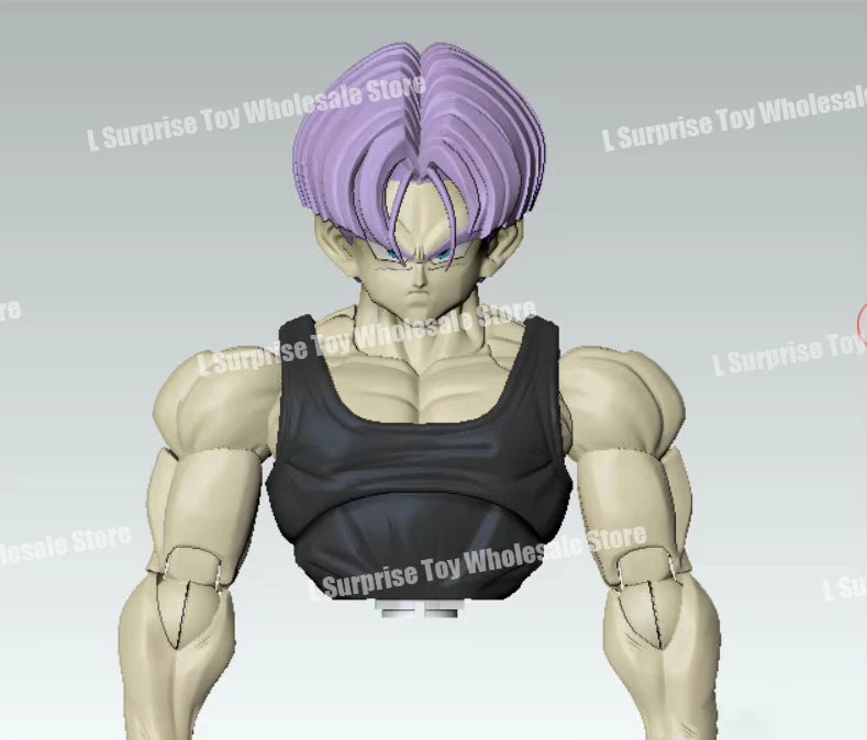 Tonsenarttoys Dragon Ball SHF Trunks Super Saiyan SSJ SSJ2 05A 05B Tonsen Arttoys Custom Accessories Anime Action Figures Toys