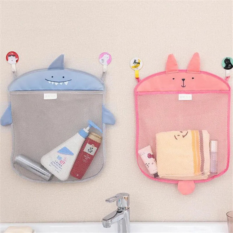 Baby Bathroom Mesh Bag Bath Toys Bag Kids Basket Net Children's Games Network Waterproof Cloth Sand Toys Beach Storage Organizer