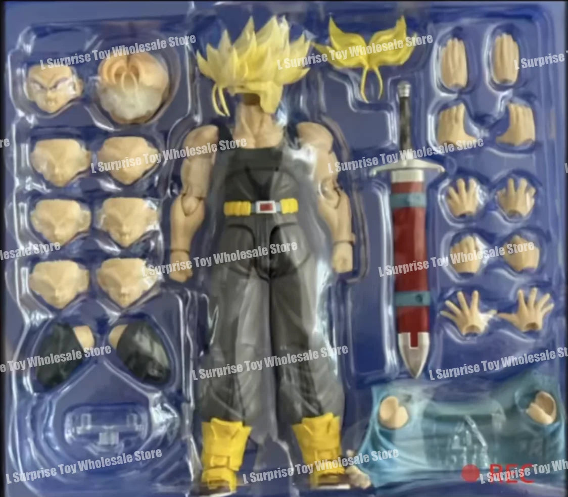 Tonsenarttoys Dragon Ball SHF Trunks Super Saiyan SSJ SSJ2 05A 05B Tonsen Arttoys Custom Accessories Anime Action Figures Toys