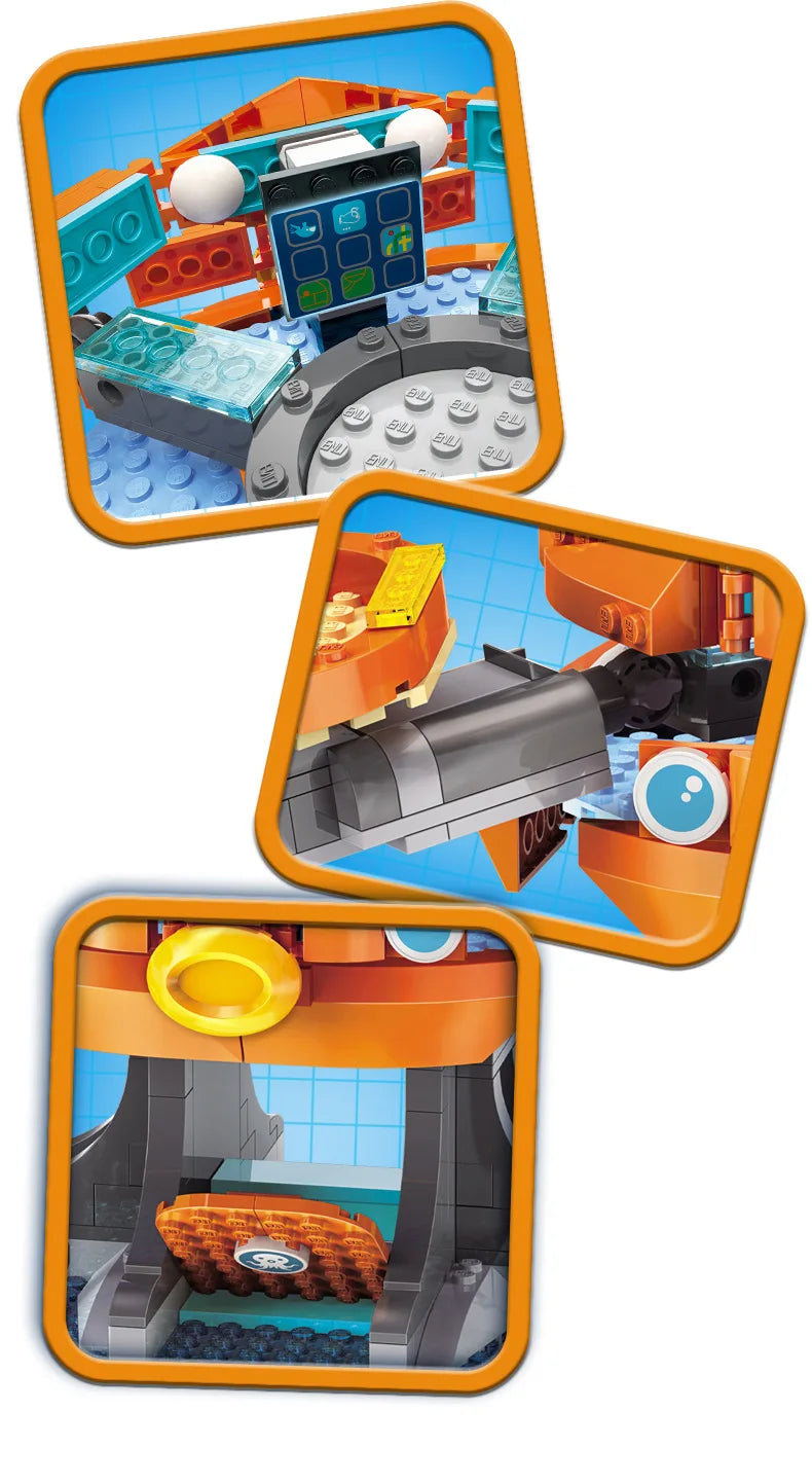 Anime octonauts Octopod GUP Building Blocks Action Figures Ocean creatures Toy Bricks Friend Interaction Kids Toys