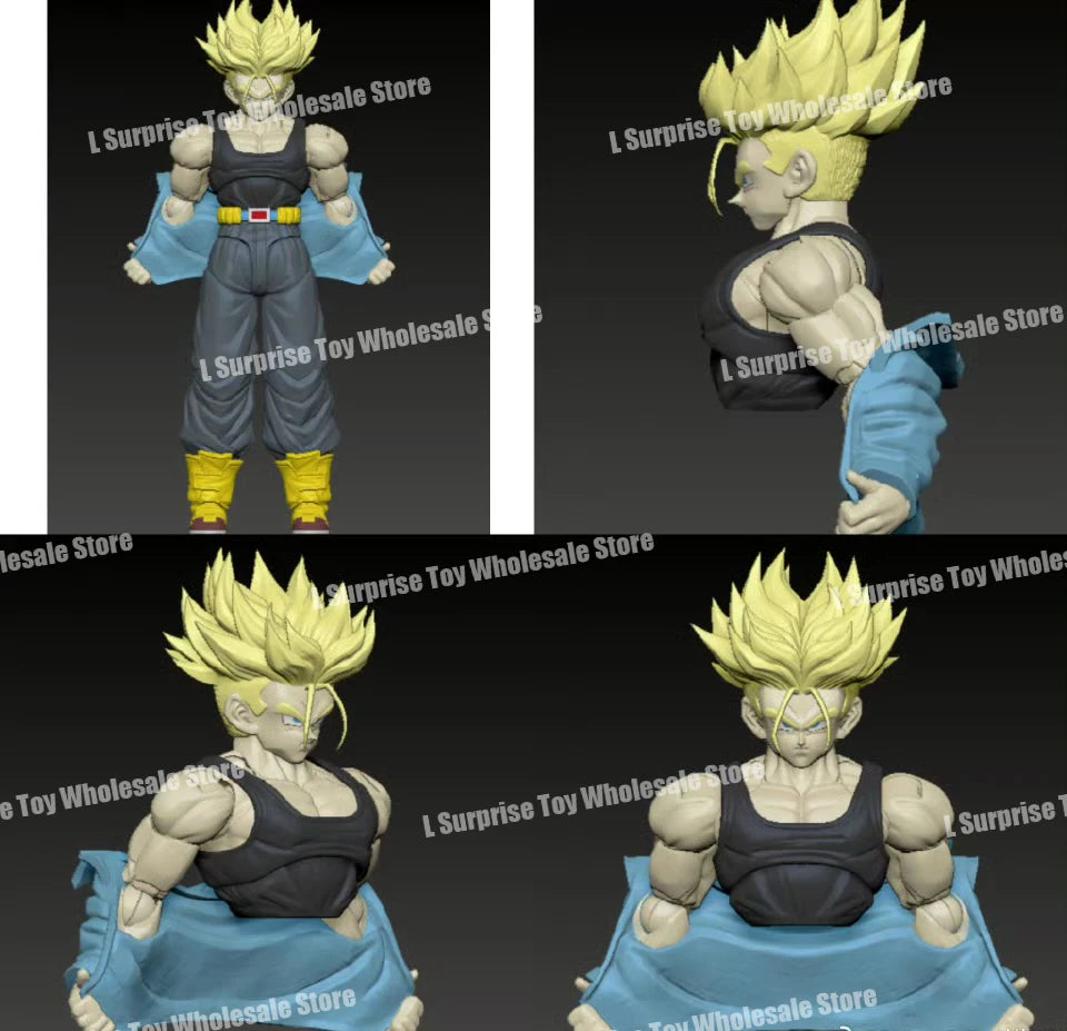 Tonsenarttoys Dragon Ball SHF Trunks Super Saiyan SSJ SSJ2 05A 05B Tonsen Arttoys Custom Accessories Anime Action Figures Toys