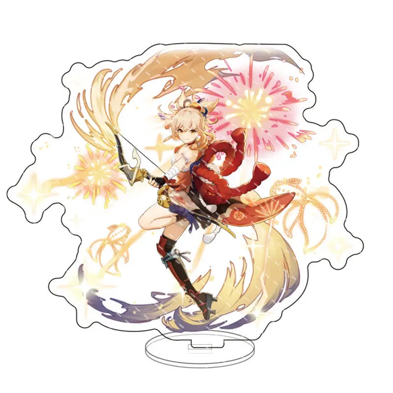 Impact anime Acrylic Stand Figure Game Toys Room Decoration Wanderer Raiden Shogun Tartaglia Zhongli Fan Kids Gifts